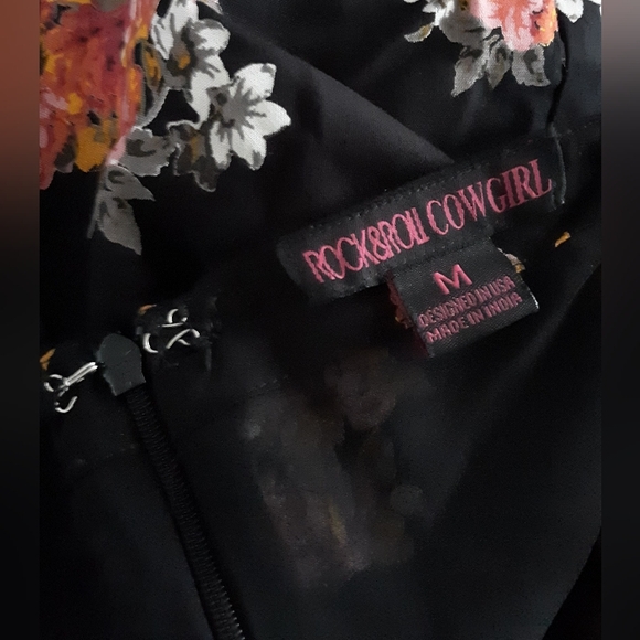 Rock&Roll Cowgirl Floral Wide Leg Pants - Picture 7 of 7